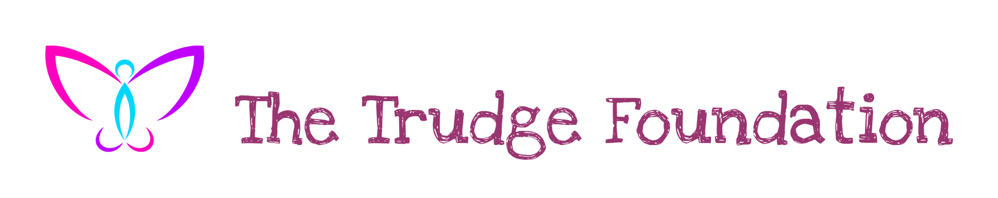 The Trudge Foundation butterfly and recovery ribbon logo